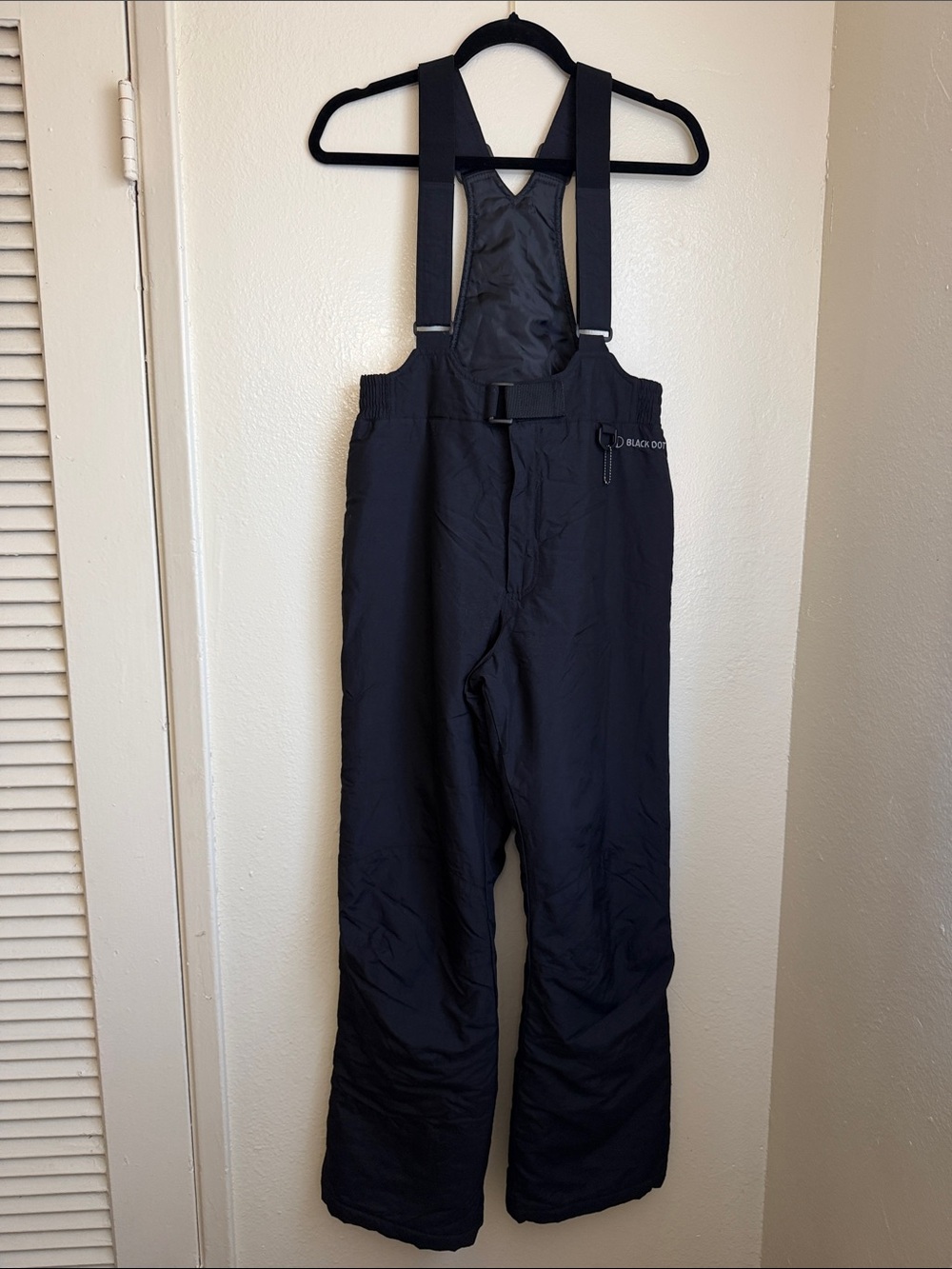 Black Diamond Men’s Black Insulated Snow Bib Pants with Adjustable Straps Size S